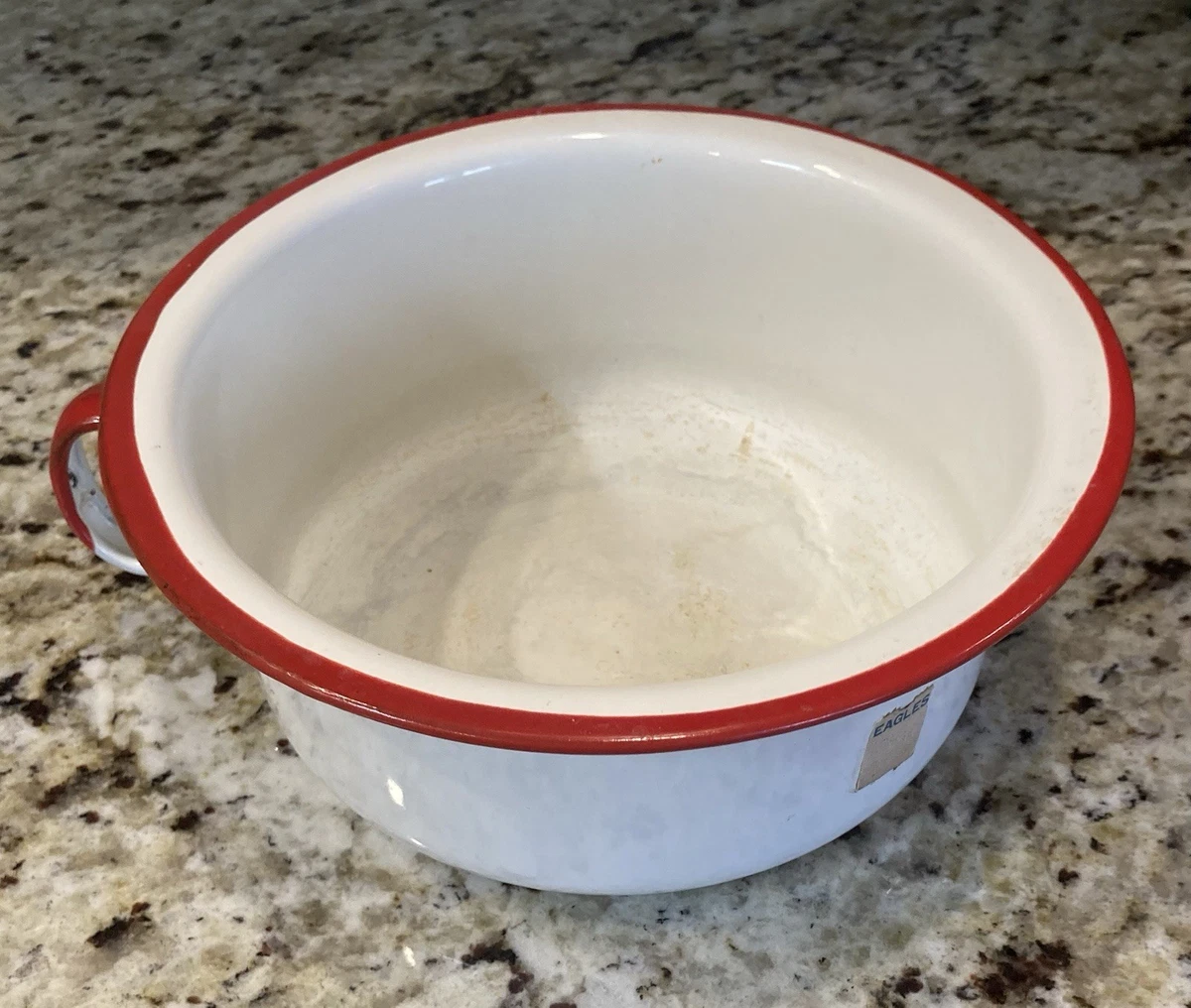 Enamel Chamber Pot Indiana Antique Ceramic & Porcelain Chamber