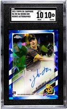 2021 Topps Chrome Sapphire Ha-Seong Kim RC SGC 10 w/10 Auto