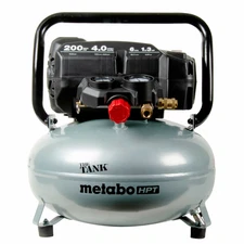 Metabo HPT Air Compressor, THE TANK, Portable Pancake Air Compressor 200 PSI, 6