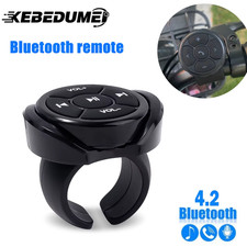 Media Wireless Bluetooth Button Remote Controller Car Motorcycle Bike Steering W