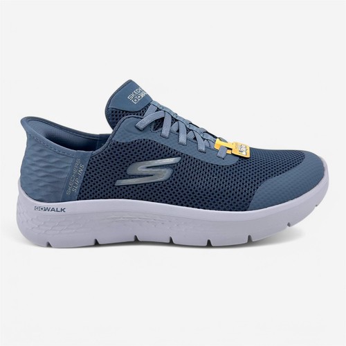 Skechers Go Walk Flex Grand Entry Blue Womens Wide Athletic Sneaker - Picture 1 of 6
