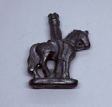 Vintage Lead Soldier on Horse Cavalry Solid Lead Figurine Unpainted 3  Display X