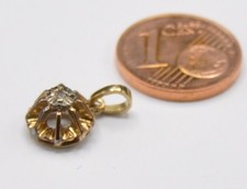 Anhänger Solitär Diamant Brillant klein 585 Gold Vintage