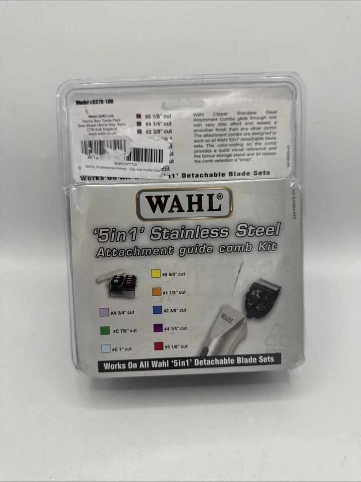 WAHL Профессиональный Набор для Жениха из Нержавеющей Стали Цвет Руководство Расческа Съемная - Изображение 2 из 2