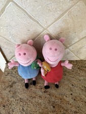 Peppa and George Plush Pigs Set