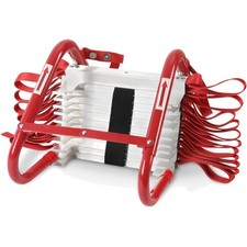 4.5m Aluminium Feuerleiter - Tragkraft 450kg, Einweg-Rettungsleiter mit 3-Sek...