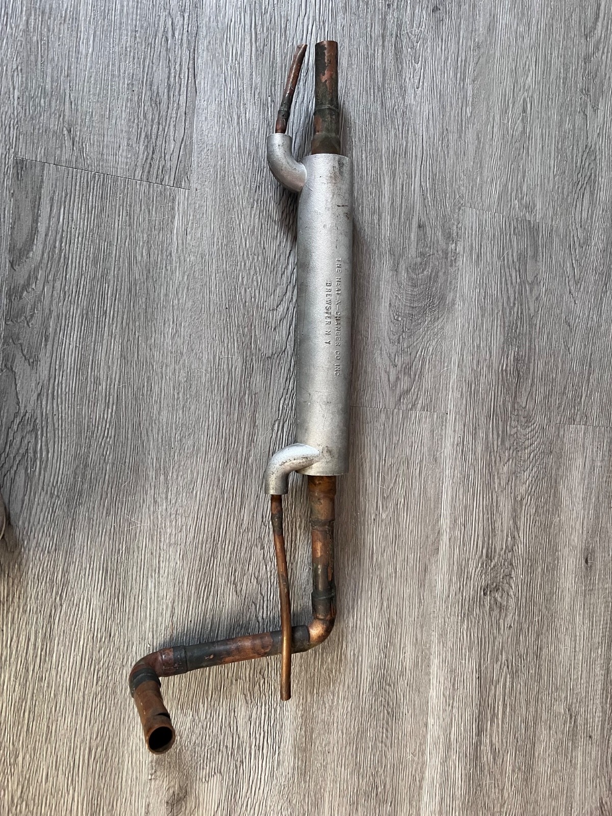 moonshine still condenser, copper and aluminium