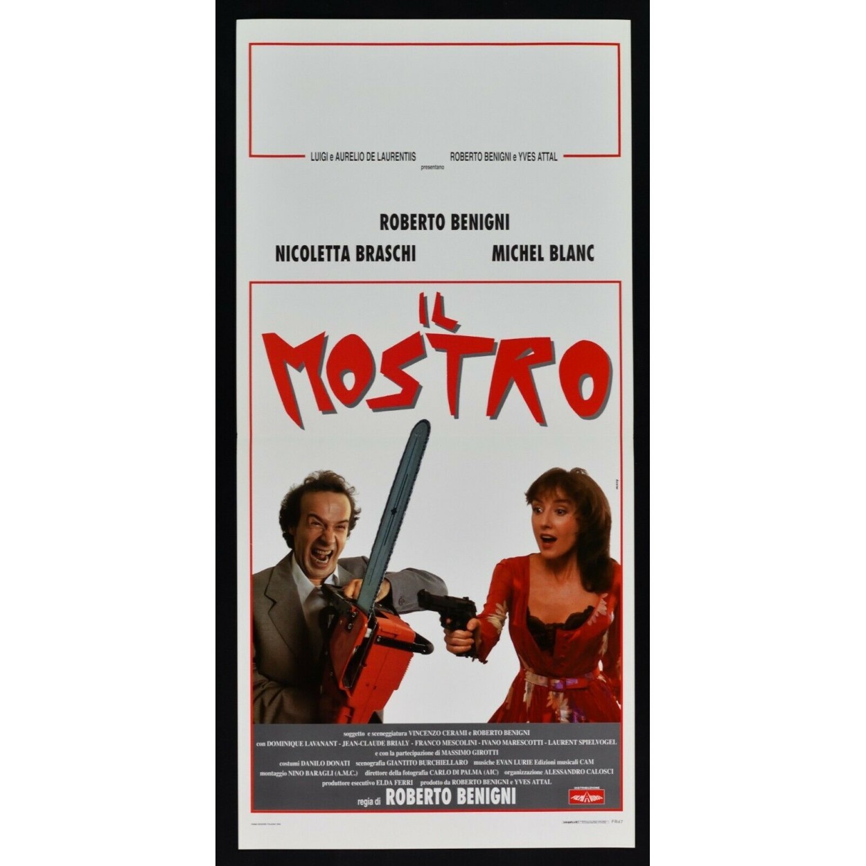 Locandina originale film Il mostro (1994) - Regia di Roberto Benigni