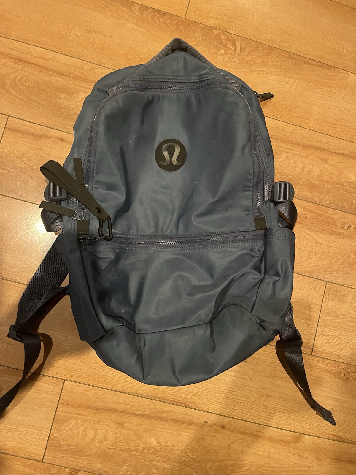Lululemon Blue Backpack Adjustable Strap Zipper T… - image 1