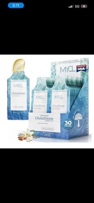 *30 PACK* Liposomal Glutathione Supplement Squeeze Packs   Vitamin E & MCT Oil
