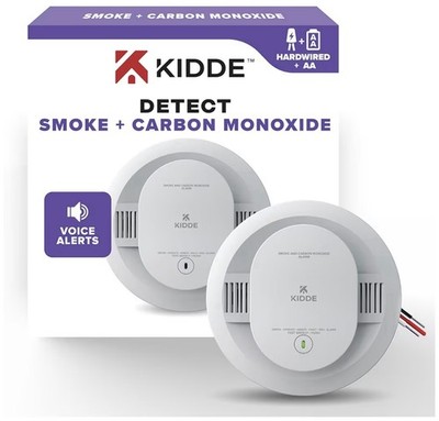 Kidde Smoke and Carbon Monoxide Detector, Hardwired with AA Battery 30CUAR