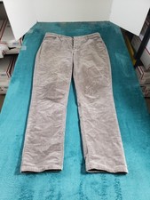Talbots Jeans Size 8 Petite Womens Gray Stretch Pants Corduroy Mid Rise Straight