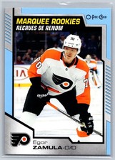 2020-21 O-Pee-Chee Update Marquee Rookies Blue Border Egor Zamula RC