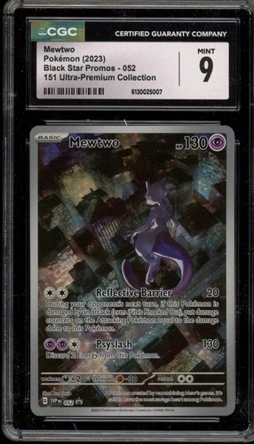 Pokemon Mewtwo 151 MEW EN Ultra-Premium Coll. Promo SVP EN 052 CGC 9 Mint