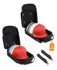 Set of 2 Hard Hat travel Cases for Baseball Caps - Hat Storage Organizer