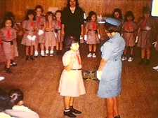 8mm Film 1966 Brownie Scout Initiation Ceremony 1960s Home Movie Pledge Oath