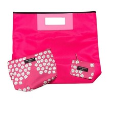 Marimekko Clinique LE Bag Set Pink Floral Travel Collectible Vibrant Modern