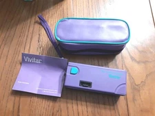 Vivitar Avon Point 'N Shoot Camera With Original Case 1987 Teal Purple VGC 