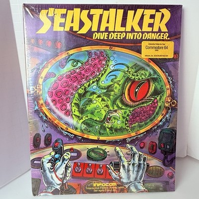 SEALED 1984 INFOCOM SEASTALKER DIVE DEEP INTO DANGER COMMODORE 64 COMPUTER GAME