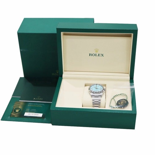 Rolex Oyster Perpetual 36 126000 Turquoise Blue Dial Steel Watch Random Serial