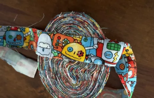 Rag Rug Yarn Precut Fabric Strips Amish Knot Braided Crochet Toothbrush 25 yd