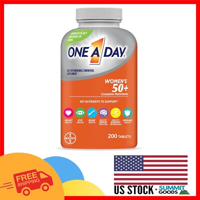 Comprehensive 50+ Women s Multivitamins for Immune & Energy Support, 200 Count