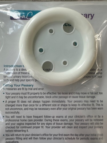 Pessary EvaCare Ring With Support Silicone (tear-drop/circle styled) - Picture 7 of 10