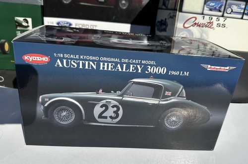 Kyosho 1/18 Austin Healey 3000 1960 LM Diecast Model Le Mans Race Car 08147A Toy - Picture 3 of 16