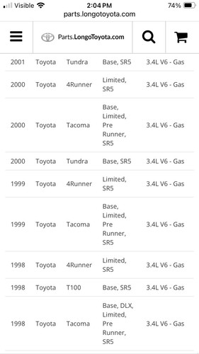 Timing Belt Kit OEM TOYOTA PARTS - Picture 4 of 5
