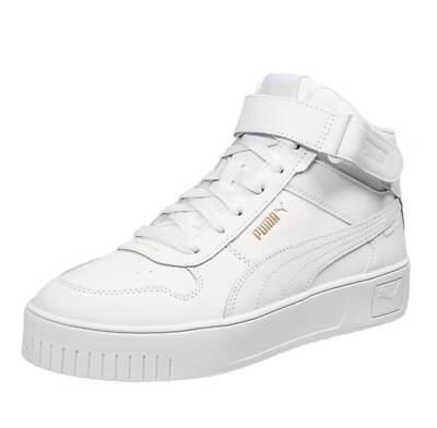 Puma Carina Street Mid Weiß - Größe 38,5 [5,5 US 24,5cm] Damenschuhe