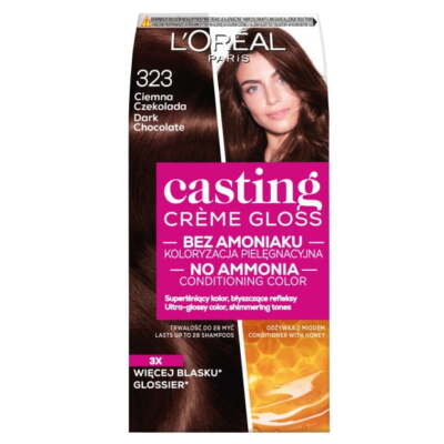 3600521366837 L'Oreal Paris Casting Creme Gloss farba do włosów 323 Ciemna czeko
