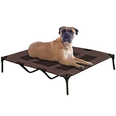 Solartec Indoor + Outdoor Rectangle Pet Cot, Color: Brown ( Size: 48'' x 36'' )