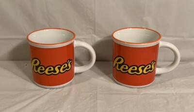 REESE'S Peanut Butter Cups Coffee Mugs Set Of 2 About 8 Ounce