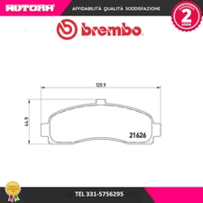 P56031 Brake pad kit, front disc brake (BRAND-BREMBO)..