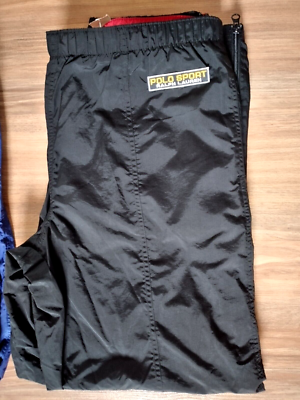 Lot Of 2 Vintage POLO SPORT RALPH LAUREN Nylon Track Pants Size L