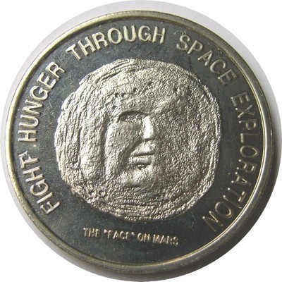 elf Liberia  50 Dollars 1996 The Face on Mars  Rough Texture  FAO