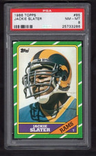 1986 Topps Set Break #85 - Jackie Slater- PSA 8 🔥🔥 Rams NM-MT *BDCARDS*