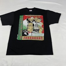 Vintage 90s 1995 Million Man March T Shirt Minister Louis Farrakhan Freedom XL