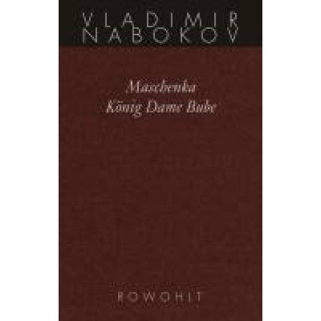 Thumbnail - Nabokov, Vladimir: Gesammelte Werke 01. Frühe Romane 1. Maschenka.