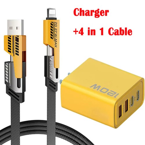 120W Fast Charging Type C QC 3.0 Quick Wall Charger For Samsung S24 S23 S22 S21 - Photo 19 sur 19