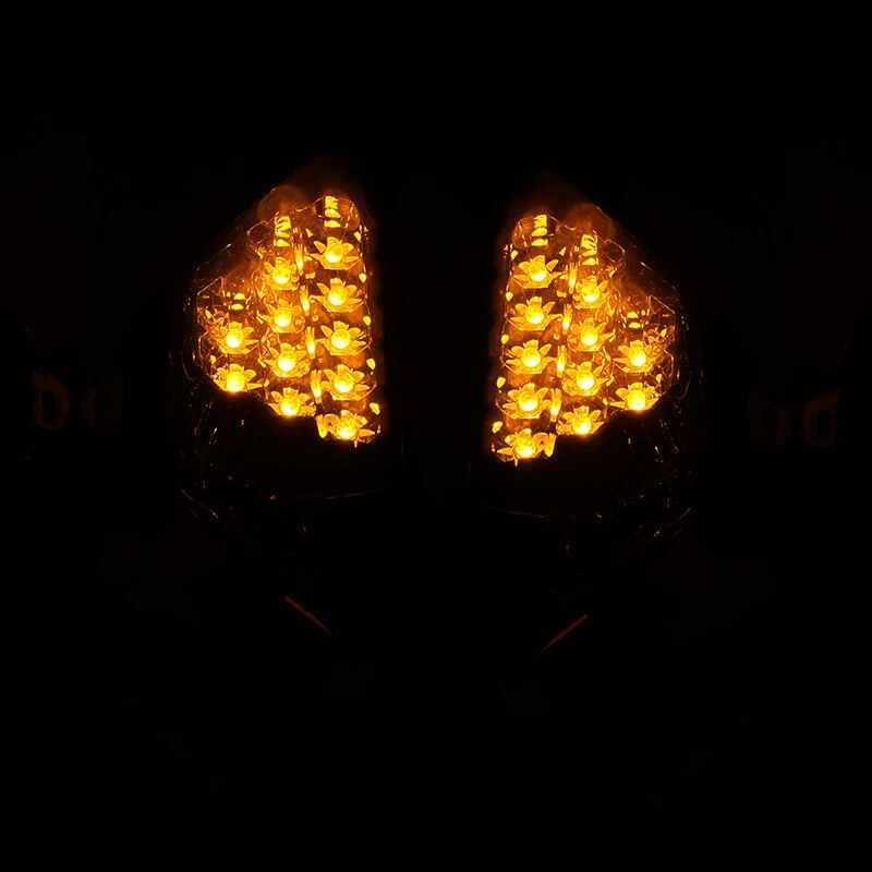 For Kawasaki NINJA 650 400 300 ZX 6R LED Turn Signal Light Indicator Lamp Smoked — 第 4/4 张图片