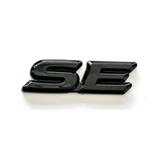 Rear Tailgate Gloss Black SE OVERLAY Emblem Badge Letter Fit 2018-2022 Camry SE