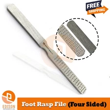 Foot Rasp File Remover Steel Four Sided Feet Care Dead Skin Scraping Filer