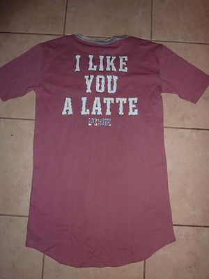 T-shirt Victoria's Secret Roses I Like You A LATTE – Neuf Avec étiquette