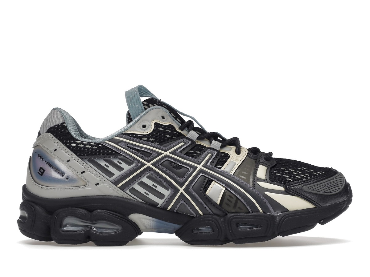 asics GELーNIMBUS9 black  27cm Asics - SNEAKERS GEL-NIMBUS 9 BLACK AND PURE SILVER – LE