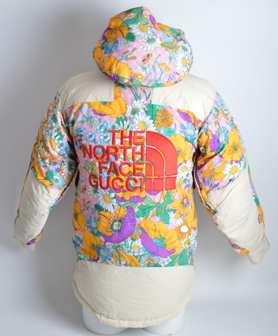 NWT Womens The North Face X Gucci Padded Jacket $1600 XXS floral