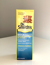 Dr. Smith's Quick Relief Diaper Ointment 10 Zinc Oxide 3 oz NEW