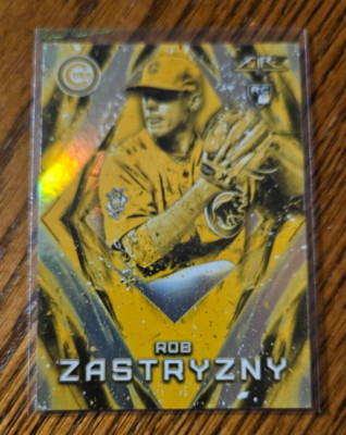 Rob Zastryzny RC -2017 Topps Fire Gold Minted No.40 - Chicago Cubs