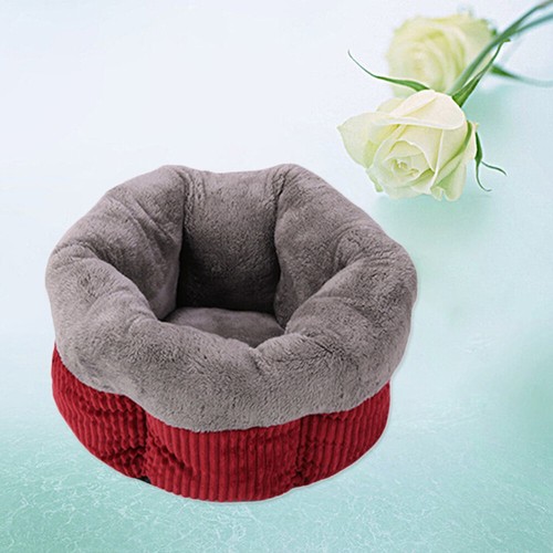 Katze Bett warme weiche Fleece Katze Iglu Bett mit rutschfeste Unterseite - Bild 6 von 12