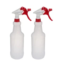 ASCOT TH97032 2 HEAVY DUTY EMPTY PLASTIC TRIGGER SPRAY BOTTLES 32OZ
